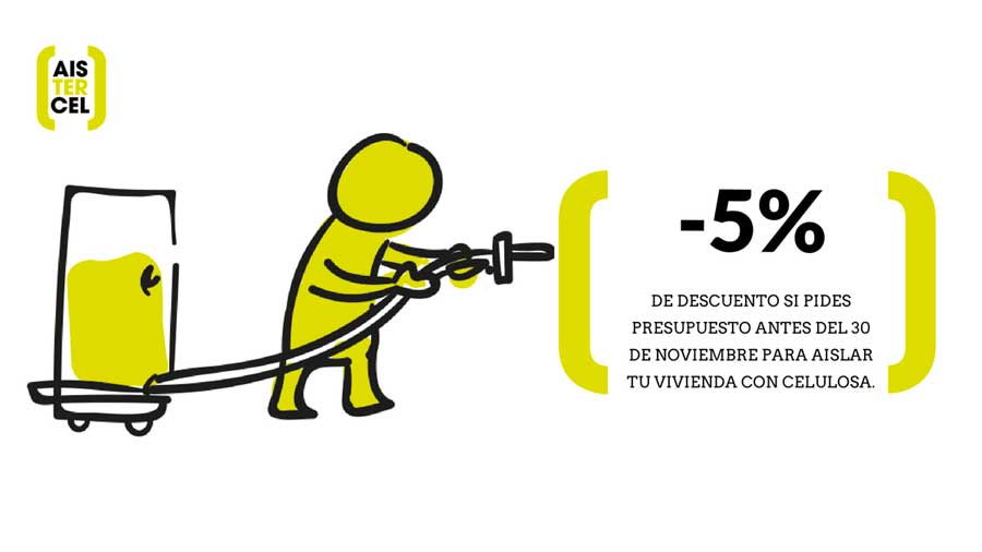 Oferta aislamiento térmico con celulosa