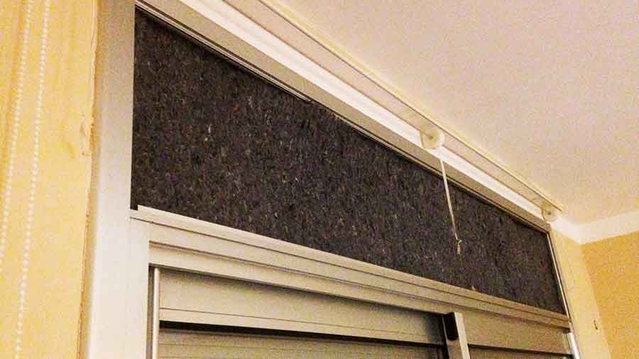 Aislar persianas con placas de algodón Geopannel