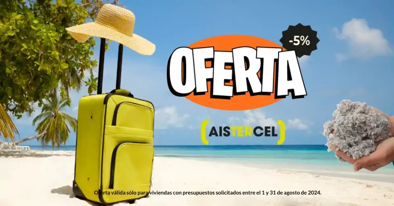 Descuento de verano. Oferta aislamiento térmico con celulosa de Aistercel